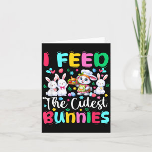 Feed The Cutest Bunnies Easter Bunnies Lunch Lady Card