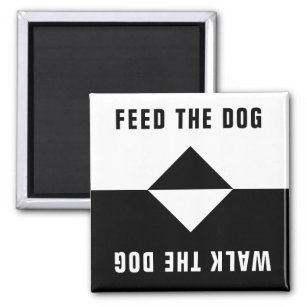 Feed the Dog, Walk the Dog Magnet