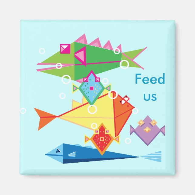 Feed the fish reminder magnet (Front)
