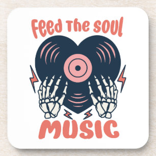 feed the soul music coaster