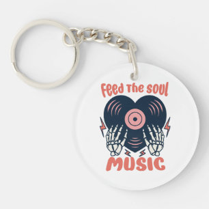 feed the soul music key ring