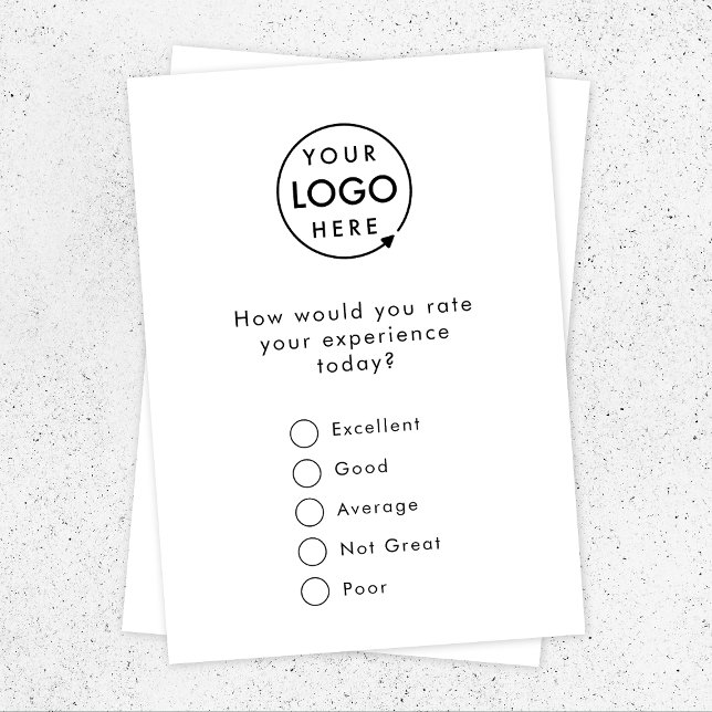 Feedback | Business Survey Logo Modern Minimalist Enclosure Card (Creator Uploaded)