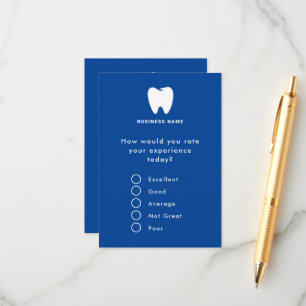 Feedback   Dentist Business Survey Logo Enclosure Card