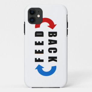 Feedback red and blue iPhone 11 case