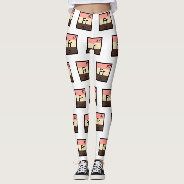 Feeder Francium Fr Periodic Table Leggings (Front)
