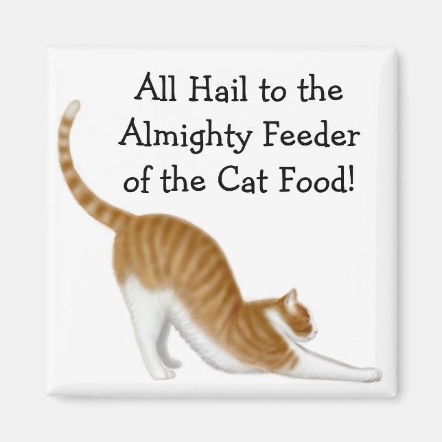 Feeder of the Cat Food Magnet (Front)