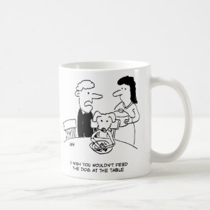 Feeding a Dog at the Table Coffee Mug