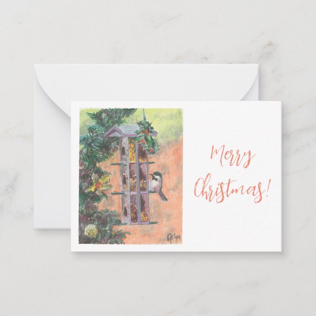 Feeding Birdie Gift note card (Front)