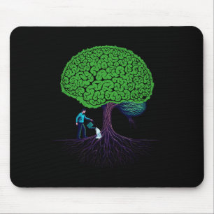 Feeding Brain Mental Health Awareness Prevent Suic Mouse Mat