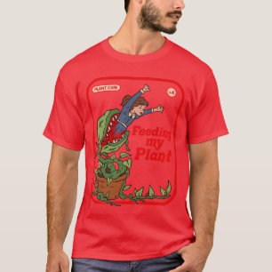 Feeding My Plant Occult Horror Goth VIntage Childg T-Shirt