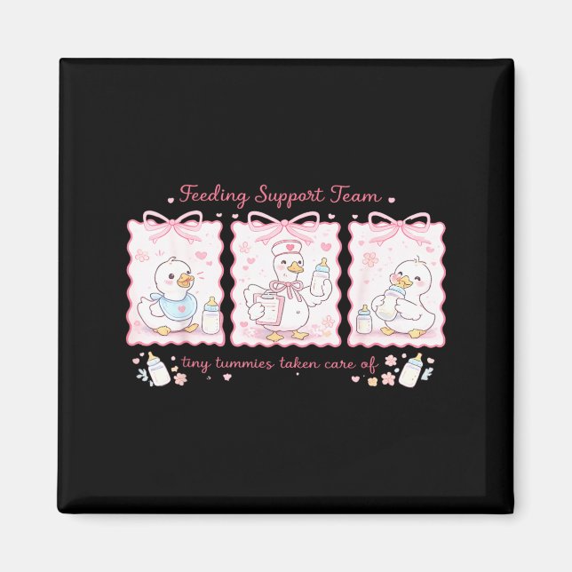 Feeding Support Team Nurse Silly Goose Lactation Magnet (Front)