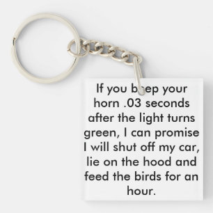 "Feeding the Birds" keychain