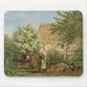 Feeding the Chickens Mouse Mat