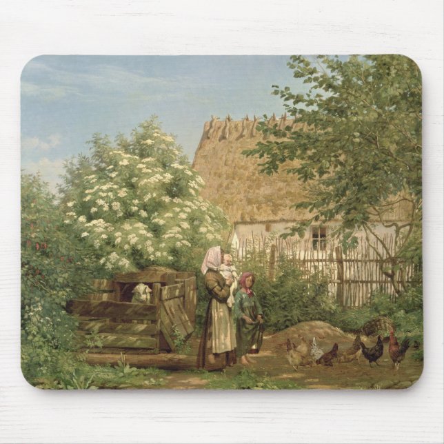 Feeding the Chickens Mouse Mat (Front)