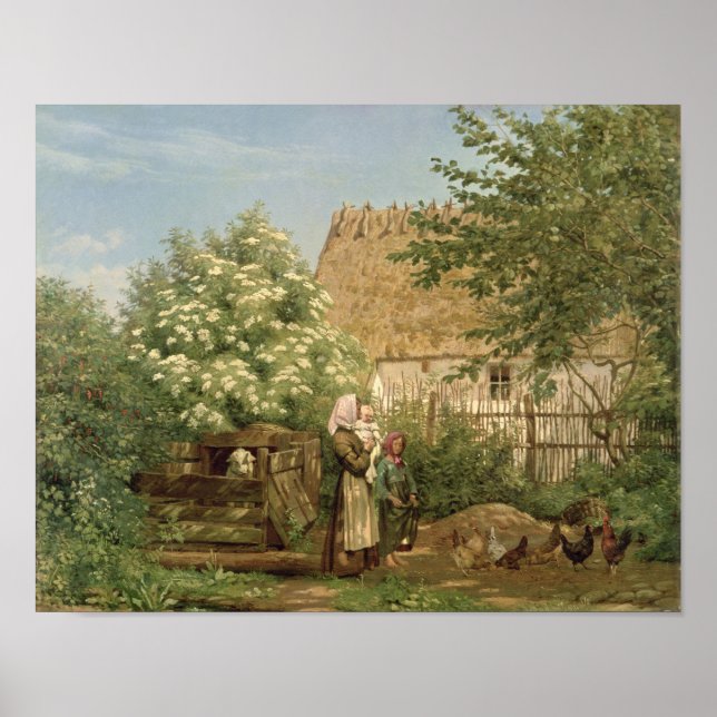 Feeding the Chickens Poster (Front)