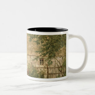 Feeding the Chickens Two-Tone Coffee Mug