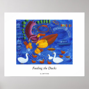 Feeding the Ducks Poster