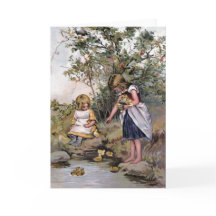 "Feeding the Ducks" Vintage