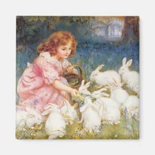 Feeding the Rabbits Magnet
