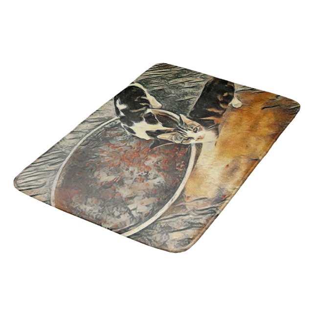 Feeding Time! Bath Mat (Angled)