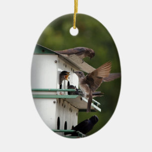 Feeding Time Ceramic Tree Decoration