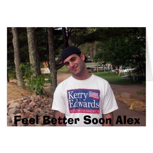 Feel Better Alex Card (Front Horizontal)