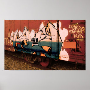 Feel Better Kid- Graffiti Train Poster