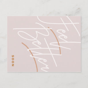 Feel Better Script Postcard