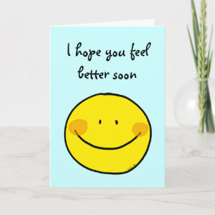 feel better soon card