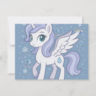 Feel Better Soon – Cute Flying Pony Get Well Card