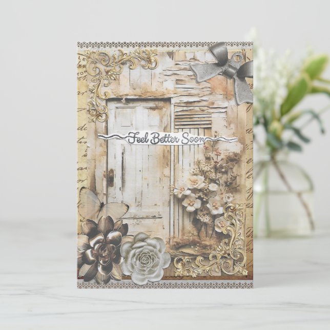 Feel Better Soon Get Well Greeting Card (Standing Front)