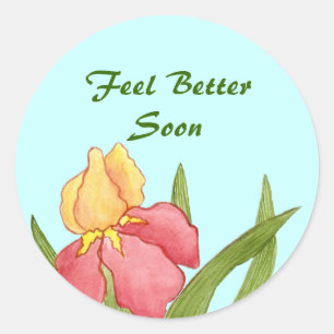Feel Better Soon Iris Sticker