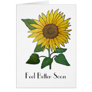 Feel Better Soon Sunflowers Card