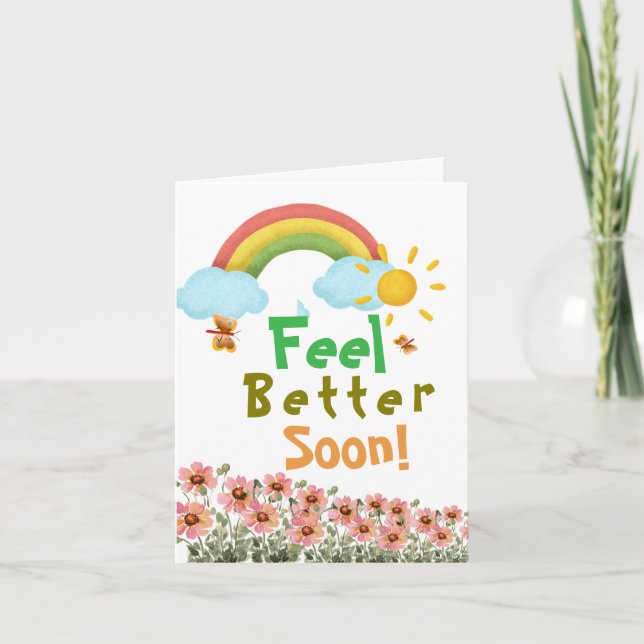 Feel better soon thank you card (Front)
