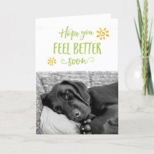 Feel Better Soon Wishing You Well   Green Get Well Card