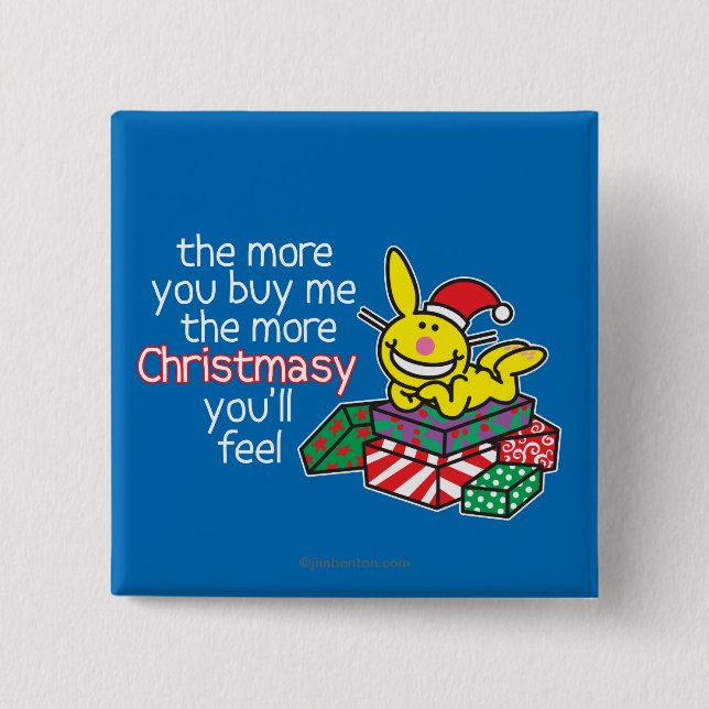 Feel Christmasy 15 Cm Square Badge (Front)