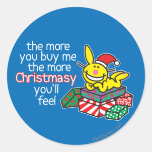 Feel Christmasy Classic Round Sticker