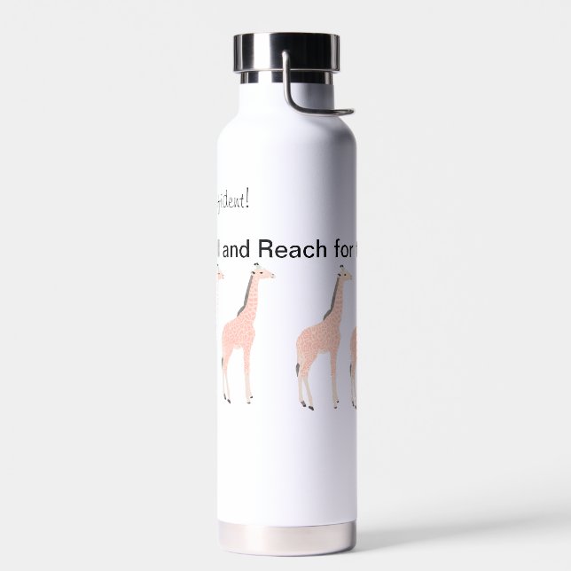 Feel Confident Reach for the Stars Water Bottle (Left)