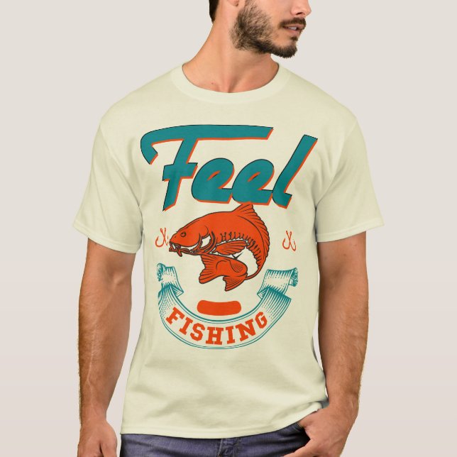  Feel fishing Men's Basic T-Shirt (Front)