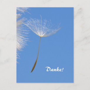 Feel free - Flying Dandelion seed Postcard