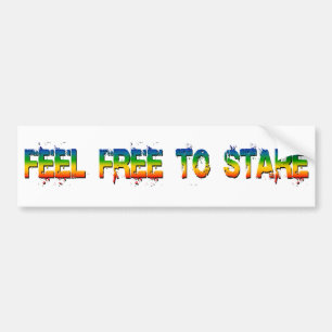 feel free to stare bumper sticker
