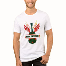 Feel Freedom Music T-Shirt | Freefit Unisex Trible