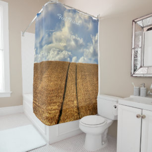 Feel Fresh with Big Sky Shower Curtain