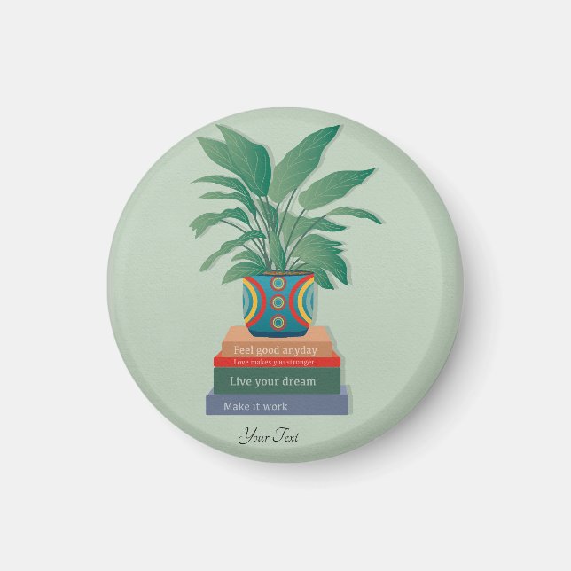 Feel Good Anyday Inspirational Word Art Magnet (Front)