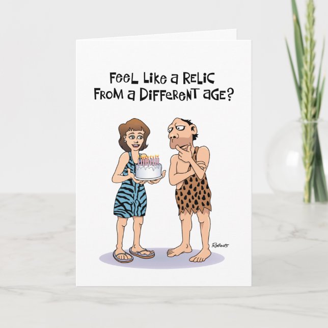 "Feel like a Relic?" 50th Birthday Card (Front)