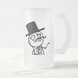 Feel Like a Sir meme comic Frosted Glass Beer Mug