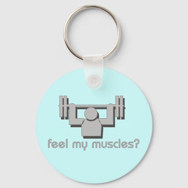 Feel My Muscles Key Ring (Front)