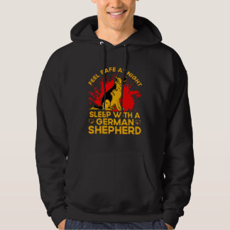 Feel safe at Night sleep with a German Shepherd Hoodie