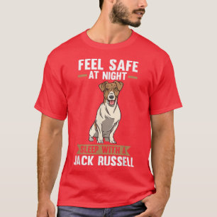 Feel safe at night sleep with a Jack Russell  T-Shirt