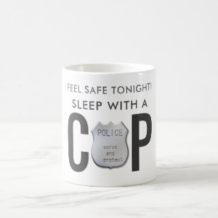 feel safe funny cop police humour coffee mug